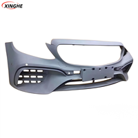 Untuk Mercedes Benz c-class W205 bumper depan 15-21 abu-abu kualitas tinggi kit bodi depan model C65 bagian depan tahun