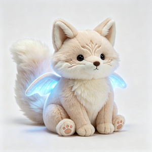 Peluche renard phosphorescente sans danger et non toxique, sans piles, douce, qui brille dans la nuit pour apaiser la peur du noir des enfants - Product Image 4