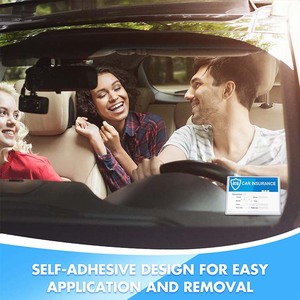 Rõ ràng PVC tự dính Túi xe kinh doanh chủ thẻ hiển thị cửa sổ đậu xe vượt qua chủ đậu xe giấy phép Sticker - Product Image 6