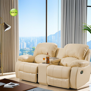 Sang Trọng Da Rạp Hát Tại Nhà Có Thể Ngả Sofa Với Bàn Trà Phòng Khách Chức Năng Sofa 3 + 2 + 1 Chỗ Ngồi Ngả Ghế Sofa Bộ 8620 - Product Image 2