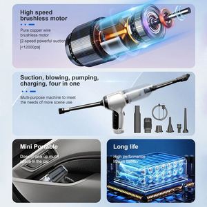 Aspirateur de voiture électrique léger et portable 16000 Pa avec fonction de nettoyage à sec pour usage extérieur - Product Image 5