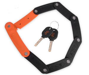 Lucchetto a Catena Pieghevole in Acciaio Legato da 70mm, <span class=keywords><strong>Antifurto</strong></span> per Biciclette e Moto - Product Image 3