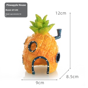 <span class=keywords><strong>Spongebob</strong></span> casa acquario decorazione con resina ananas casa rifugio fori dei <span class=keywords><strong>cartoni</strong></span> <span class=keywords><strong>animati</strong></span> ornamenti per gamberetti e rifugi per pesci - Product Image 1