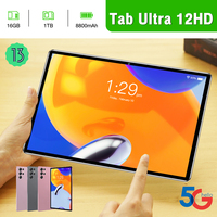 Tablet PC Tab Ultra Navideña de 11 Pulgadas, 16 GB, 1 TB, 108 MP, 8000 mAh, 5G, Caja de Regalo Navideña, Regalo para Estudiantes y Niños, Regalo al por Mayor