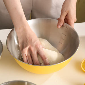 Ensemble de bols mélangeurs en acier inoxydable 304 pour salade, batteur à œufs, récipient à pâte, conteneur alimentaire, fouet pour fruits et légumes, ensemble de bols à salade pour la cuisine - Product Image 1