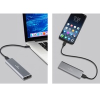 Unidad de estado sólido M.2 NGFF SATA SSD, carcasa externa, adaptador de disco duro, diseño autoelástico