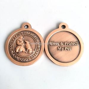 Médaille de protection des animaux de compagnie Saint François d'Assise, Saint François bénisse et protège mon animal de compagnie - Product Image 5