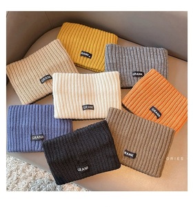 Fascia per capelli in maglia con logo a <span class=keywords><strong>lettere</strong></span>, calda, per protezione frontale, sciarpa sportiva alla moda per uso quotidiano all'aperto da donna - Product Image 3