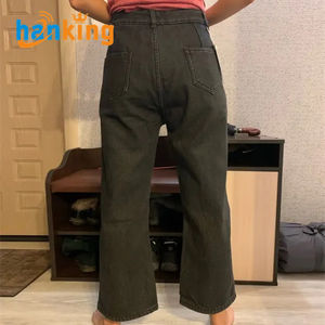 Ehanking <span class=keywords><strong>กางเกง</strong></span>ยีนส์เอว<span class=keywords><strong>สูง</strong></span>ของผู้หญิง, <span class=keywords><strong>กางเกง</strong></span>ยีนส์เอว<span class=keywords><strong>สูง</strong></span>หนายาวทรงหลวมให้ความอบอุ่น - Product Image 5