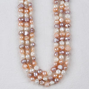 Perlas de Agua Dulce de Dos Caras con Orificio Lateral, 8-9 mm, Perlas Sueltas en Forma Barroca para Manualidades - Product Image 4