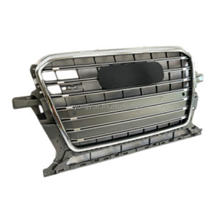 Griglia Anteriore SQ5 Sostitutiva, Griglie Auto Nero Lucido Cromato, Griglia Anteriore <span class=keywords><strong>Q5</strong></span> per <span class=keywords><strong>Audi</strong></span> <span class=keywords><strong>Q5</strong></span> 2013 2014 <span class=keywords><strong>2015</strong></span> - Product Image 6