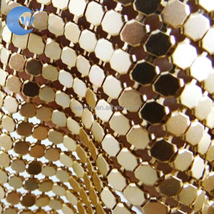 רשת מתכת אופנתית רכה שרשרת אלומיניום רשת מתכת גמישה - Product Image 2