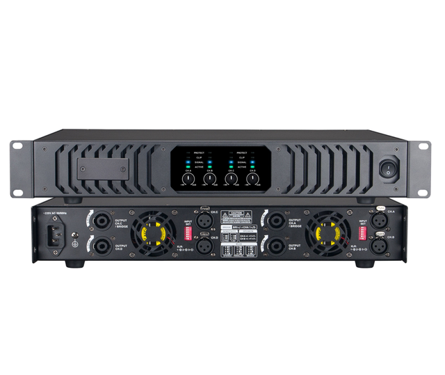 OEM Hot-selling 4*600 Watts Class D Power Amplifier Silent Fan 4channel MA Series 2400W Loudspeaker professional Power AMP