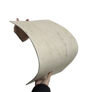 Panneau en pierre de <span class=keywords><strong>travertin</strong></span> 3D avec placage flexible à bon <span class=keywords><strong>prix</strong></span>, feuille MCM utilisée pour la décoration extérieure, carreaux en pierre tendre - Product Image 1