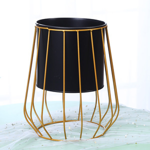 Modern Home Wrought Iron Fruit Gift <b>Basket</b> with Hollow Out Hanging <b>Storage</b> Wire <b>Baskets</b> Included - Product Image 6