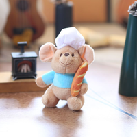 Mini souris en peluche porte-clés, animal en peluche, pendentif, jouet pas cher pour machine à griffes, porte-clés en peluche pour sac à dos