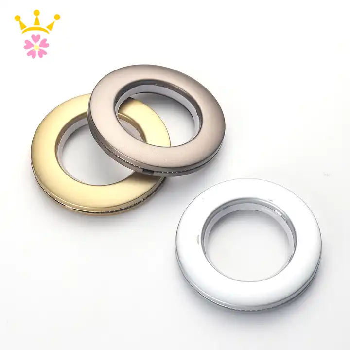 Pack of 10 Metal Curtain Rings Curtain Hanging Rings Plastic Curtain Hooks  - Walmart.com