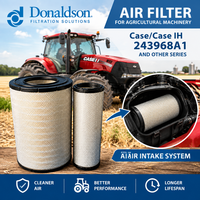   Filtre à air principal à joint radial P548900 P546614 P548901 pour tracteur Case IH 243968A1, élément moteur diesel robuste