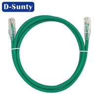 Cable Ethernet Cat6 CCA Dsunty, Cables de Red LAN Cat6 de 0.5m-100m, UTP RJ45 28AWG, Revestimiento de PVC Azul, Cable de Conexión de Alta Velocidad