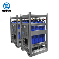 Support de bouteilles de gaz Sefic de qualité supérieure DNV 2.7-1 pour oxygène, azote, argon, hélium, CO2