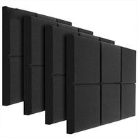 Écologique sans odeur approvisionnement éponge pyramide mousse acoustique absorption acoustique coton panneaux de mousse acoustique insonorisation