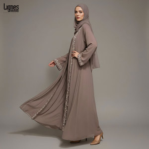 Modest Islamic <strong>Abaya</strong> Loose Fit Long Robe Ramadan Eid Dress Women Muslim <strong>Abaya</strong> Cardigan Style Maxi Dress - Product Image 2
