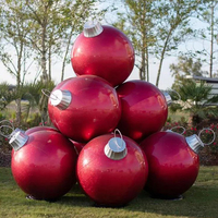 Einkaufs zentrum Weihnachts dekoration lebensgroße Glasfaser kugel Statue/große Weihnachts schmuck