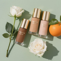 Fond de teint végétalien mat à couverture complète Private Label 30H maquillage liquide imperméable à l'eau longue durée pour la peau foncée blanchissant correcteur