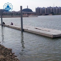 Pont flottant en alliage d'aluminium pour yacht, bateau rapide, pont de navigation de Guangzhou, pont de marinade Stark, taille et forme personnalisées