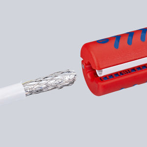 เครื่องมือปอกสายโคแอกเชียลของ Knipex สำหรับขั้วต่อประเภท F เครื่องมือที่มีความแม่นยำสูง - Product Image 1