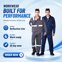 Combinaison de travail en coton multi-poches pour le commerce extérieur, vêtement de protection pour marins, tenue de réparation détachable et ajustée