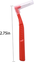 Produits de soins bucco-dentaires Brosse interdentaire Dupont Nylon L Type Dur PP Poignée Brosses interdentaires