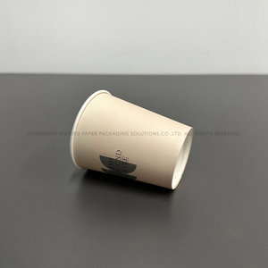 Vasos de papel de pared doble a base de plantas para cafeterías escolares disponibles en 4/6/7/8/10/12/16oz Ideal para agua, jugo o leche - Product Image 6