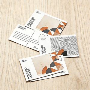 Cartes postales haut de gamme personnalisées imprimées numériquement sur papier couché, cartes postales personnalisées gaufrées pour les vœux d'entreprise - Product Image 3