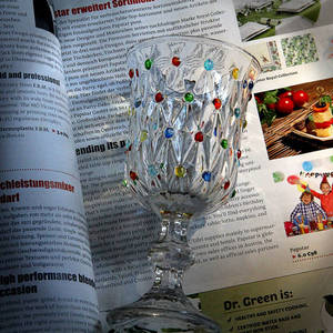 Gobelets à points créatifs, verres à vin personnalisés peints à la main, grande capacité, verres à vin transparents pour usage domestique - Product Image 2