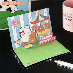 Proveedor chino personalizable Lazer Cut Snow Globe Vintage Seed Joke <span class=keywords><strong>Holly</strong></span> <span class=keywords><strong>Hobbie</strong></span> tarjeta de felicitación para bebé recién nacido - Product Image 4