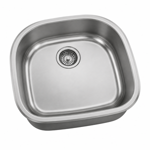 Évier de cuisine carré à cuve unique sous plan Tan Dai Thanh Surface, épaisseur 1,0-1,2 mm, anti-bruit SP120, en acier inoxydable SUS304, finition satin brossé - Product Image 2