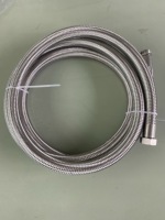 Tuyau d'arrosage en acier inoxydable 1/2 5/8 3/4 avec raccords GHT NPT, tuyau pour camping-car avec usinage CNC et électroérosion à fil