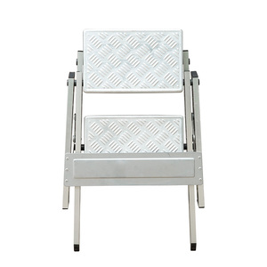 Escabeau pliable portable à deux marches en aluminium, anti-rouille, pour usage quotidien en intérieur - Product Image 5