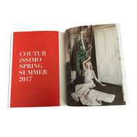 Magazine de mode personnalisé en carton offset de haute qualité, reliure parfaite, vente en gros de livres brochés