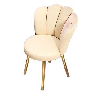 Silla de terciopelo de estilo nórdico <span class=keywords><strong>para</strong></span> el hogar, sillón moderno con reposabrazos, muebles de dormitorio, taburete de maquillaje, color rosa - Product Image 1