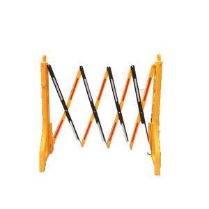 Barrière de sécurité télescopique en plastique, pliable et rétractable, pour la construction ferroviaire et l'isolation - Product Image 2