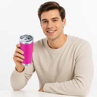 Gobelet isotherme en acier inoxydable de 20 oz pour voiture, cadeau, isolation thermique de 6 à 12 heures, logo personnalisable, moderne, pour bière/eau/glace