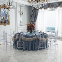 Chaises Chiavari en acrylique transparent en gros pour mariages, fêtes, événements et banquets, sièges en plastique transparent