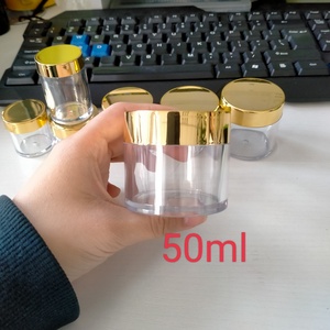 Tarros de Plástico de Lujo con Tapas Doradas 20g 30g 50g 60g, Envases Vacíos para Crema Facial, Tarros de Acrílico para Polvo, Envases para Cuidado de la Piel - Product Image 3