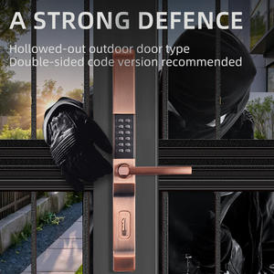 Yagu डबल पक्षीय लोकप्रिय डिज़ाइन पुश बटन दरवाजा लॉक सुरक्षा यांत्रिक कोड डोर हैंडल लॉक - Product Image 4