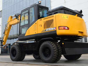5ton 8ton 10ton 15ton 20ton حفار حفارة بعجلات <span class=keywords><strong>15.5</strong></span> طن SY155W الأرض تتحرك الآلات - Product Image 5