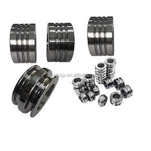 Pulegge Spray in ceramica in lega di alluminio YG8 personalizzabile OEM puleggia a cinghia piatta per apparecchiature per la produzione di cavi per macchinari - Product Image 1