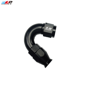 Raccords <span class=keywords><strong>de</strong></span> <span class=keywords><strong>tuyau</strong></span> PTFE à débit total BJR en aluminium robuste AN6 AN8 AN10 150 degrés, connexion femelle anodisée CNC pour huile/E85/carburant - Product Image 1