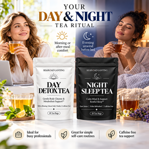 Té Detox OEM de 28 Días, Set Día y Noche con Senna y Manzanilla para Limpieza Corporal y Apoyo al Sueño, Marca Privada - Product Image 6